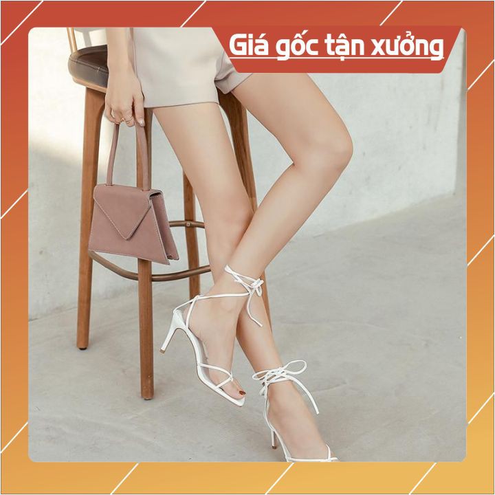 ️GIÁ RẺ️GIÀY SANDAL NỮ DÂY CỘT GÓT NHỌN, ĐẾ VUÔNG 7CM THỜI TRANG PHONG CÁCH THƯƠNG HIỆU PAMELA MÃ S3