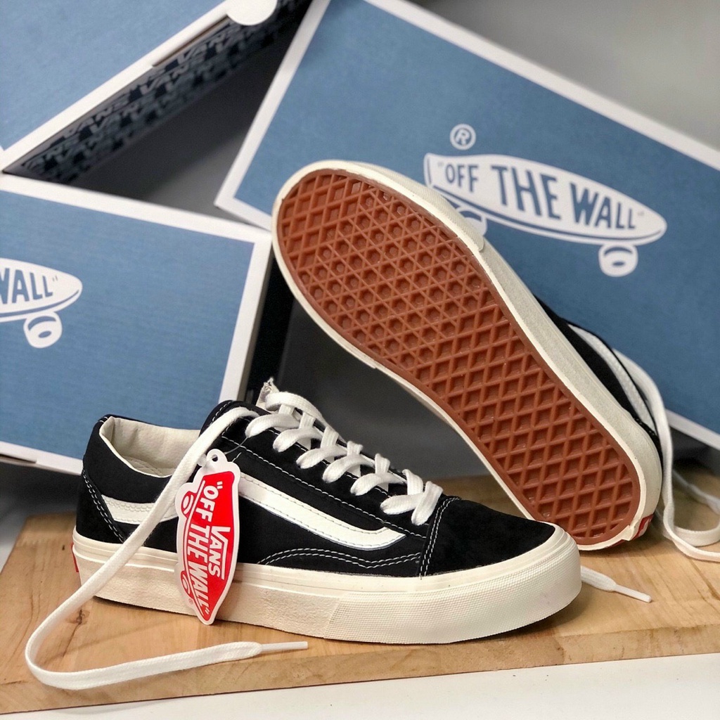 Giày Lười Nam Nữ Vans Caro Giày Vans Vault Old Skool Đen Trắng Full Box Bill | BigBuy360 - bigbuy360.vn