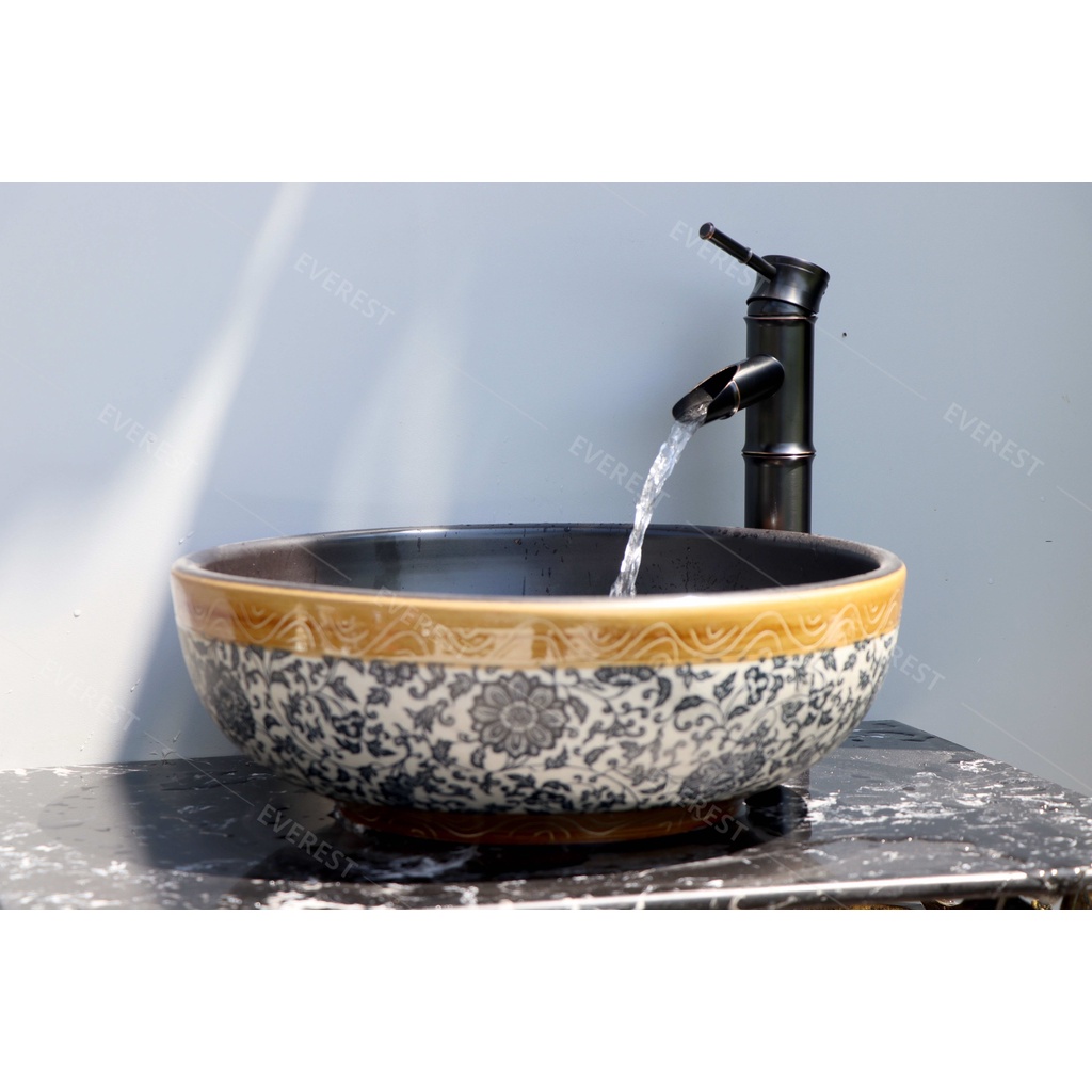Chậu sứ mỹ thuật - Lavabo mỹ thuật EVEREST EV-CĐ04