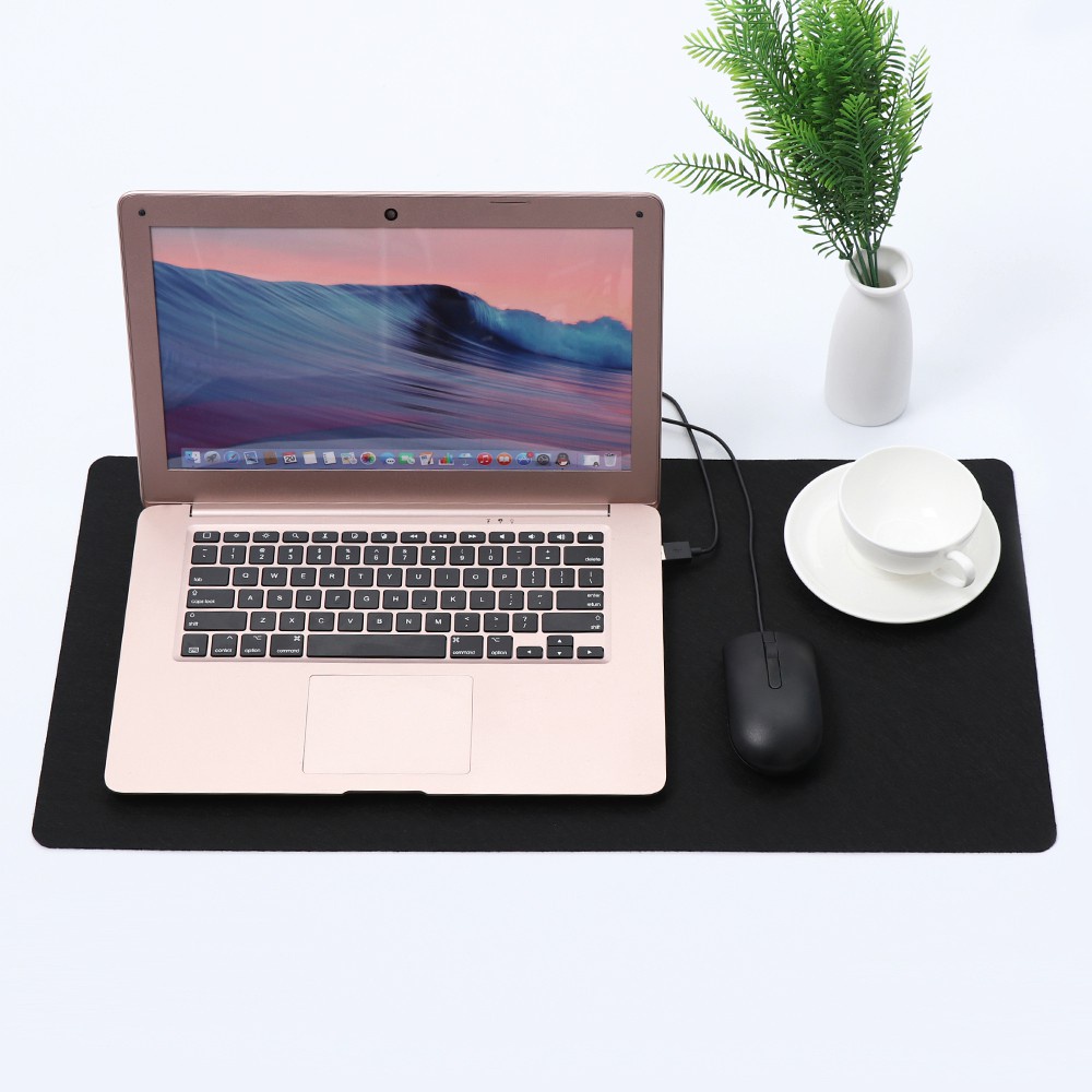 Tấm lót chuột/bàn phím bằng vải nỉ len kích thước lớn nhiều màu tùy chọn phong cách hiện đại