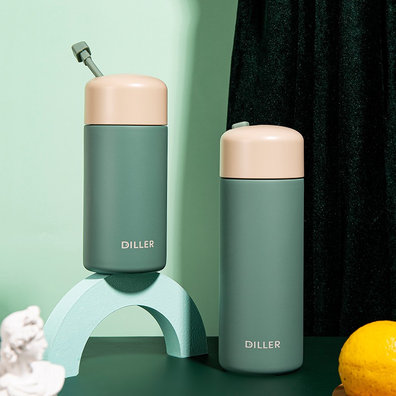 Diller 300ml/450ml Vacuum Flask Thermos Water Bottle, 316 Stainless Steel, Keep Cold/Hot Water, Leak Proof Design 300ml/450ml MLH8763