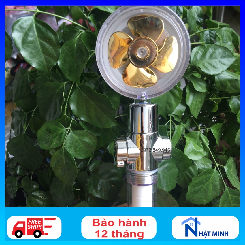 Vòi sen cánh quạt quay phun nước nghệ thuật, vòi hoa sen nước đẹp trẻ con và người lớn đều thích