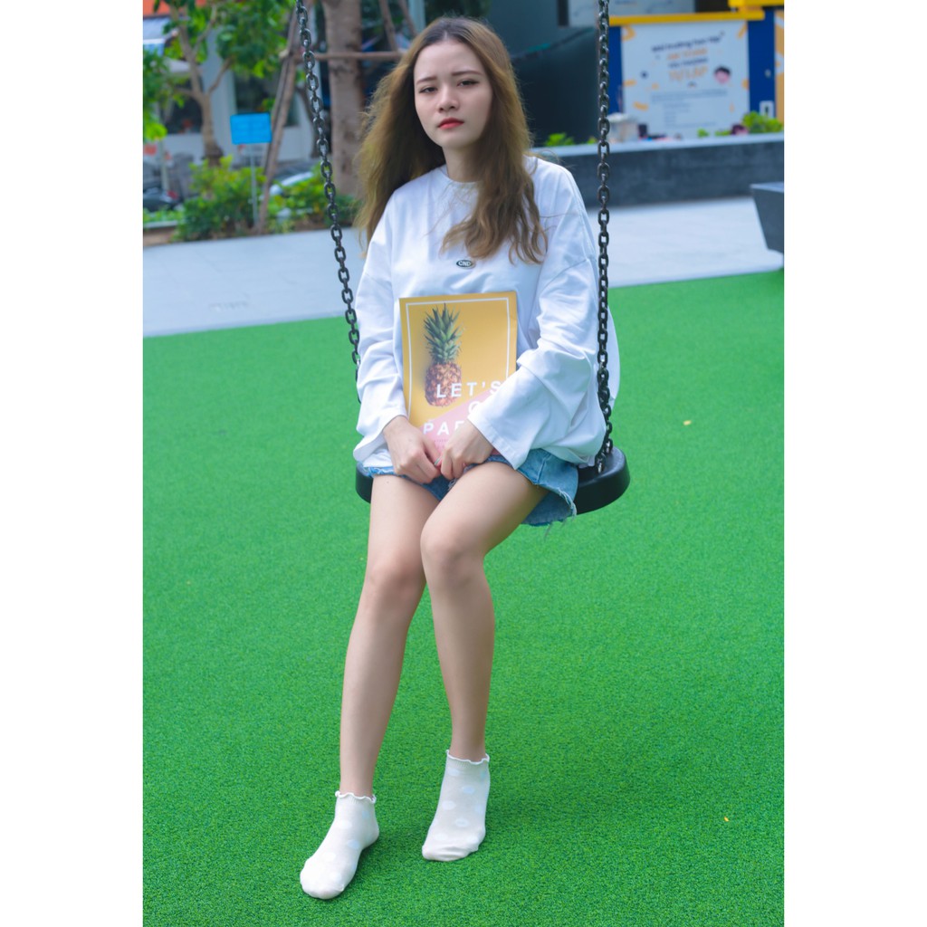 Tất vớ nữ cổ ngắn chấm bi Kikiya cao cấp Hàn Quốc W-A-015 (Chính Hãng)