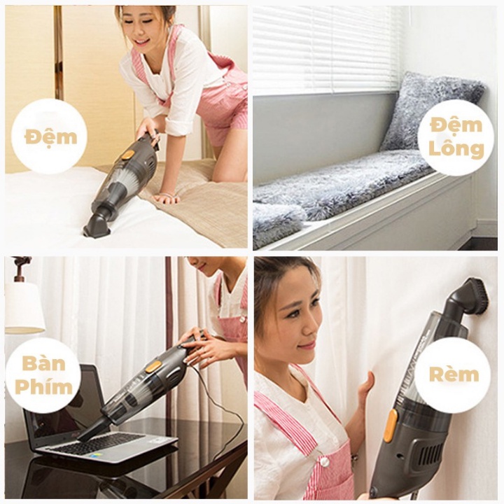 Máy Hút Bụi Cầm Tay Mini Xiaomi Deerma Vacuum Cleaner - DX118C DX115C Xiaomi Youpin - bảo hành 24 tháng