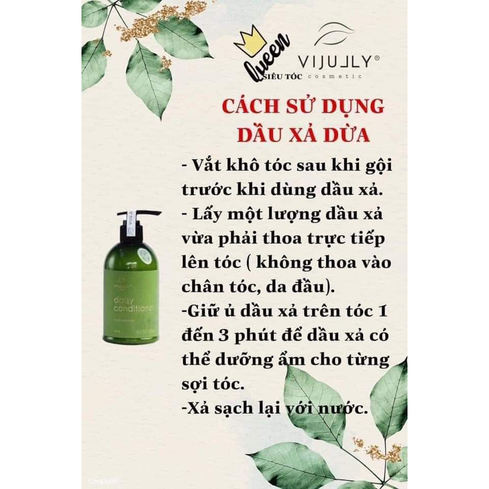 Dầu Xả Tinh Chất Bưởi Vijully - Dầu xả dừa Vi jully Kích Thích Mọc Tóc (Chính Hãng)