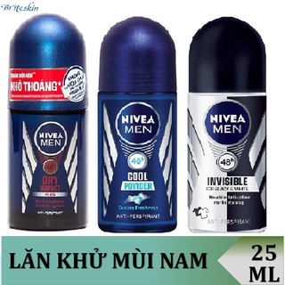 Lăn ngăn mùi khô thoáng cho nam nivea men chai 25ml