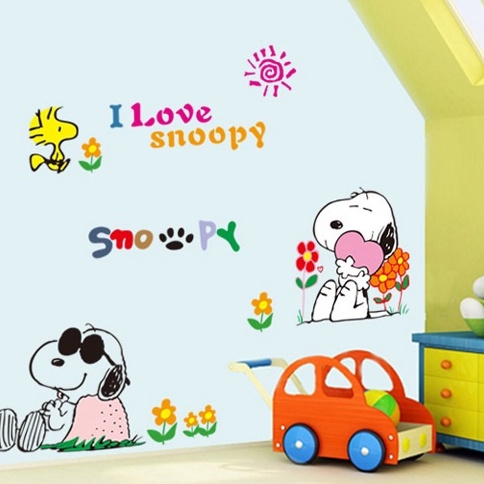 Decal Tranh dán tường động vật cho bé - Những chú chó dễ thương