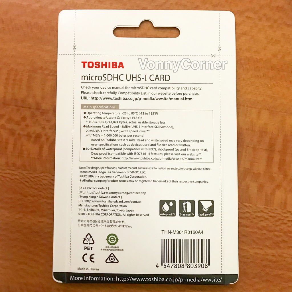 Thẻ Nhớ Micro Sd Toshiba Exceria 16gb Class 10 Chính Hãng