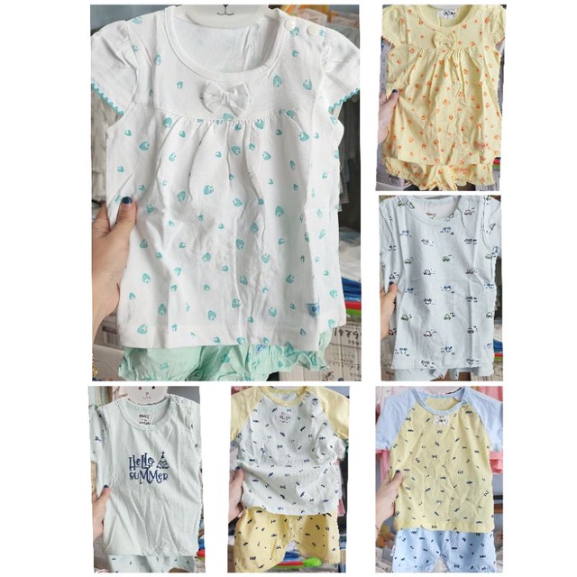 Thanh lý Bộ cộc tay Dokma kẻ ngang (hàng lẻ size)
