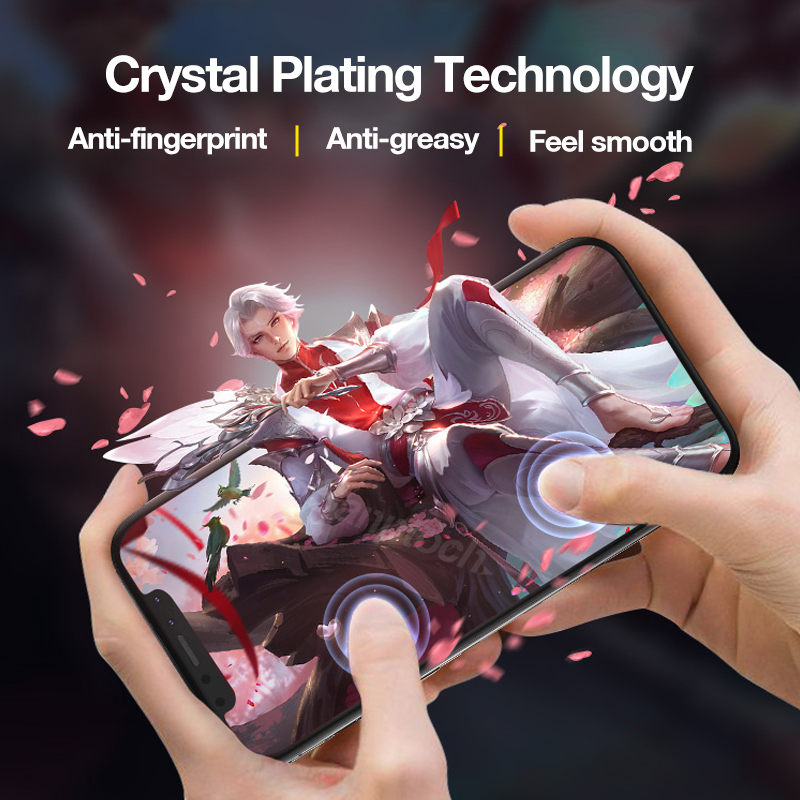 Sanptoch Kính Cường Lực Bảo Vệ Màn Hình Chống Dấu Vân Tay Cho iphone 15 14 13 12 11 pro max x xs max xr 7 8 plus se 2020