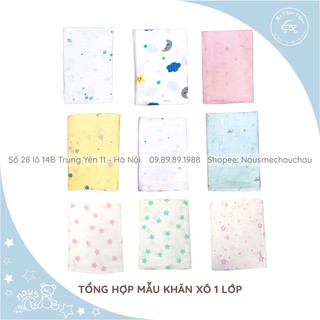 [Đủ Mẫu] Khăn Xô Đa Năng 1 Lớp NOUS ( Size 1m2x1m2, 195k, Nous Xô)