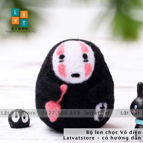 Bộ len chọc Vô diện có hướng dẫn đơn giản cho người mới làm- Needle felting No Face