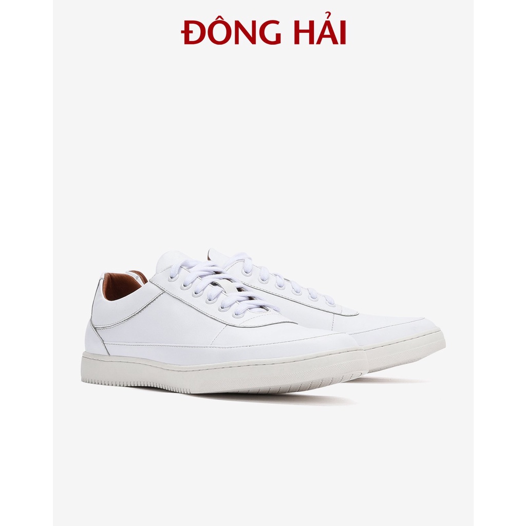 Giày thể thao nam Đông Hải da bò cao  cấp thiết kế sneaker cột dây trẻ trung  - G0336