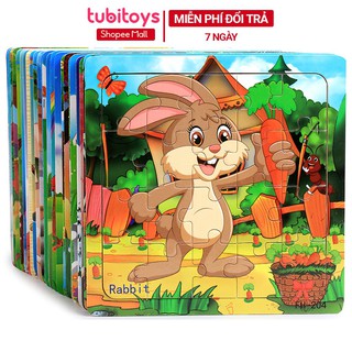Tranh xếp hình cho bé TUBITOYS 20 miếng ghép nhiều mẫu đẹp