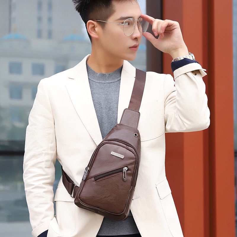 Phép thuật🎏Túi đeo chéo bằng da thời trang cá tính cho nam | BigBuy360 - bigbuy360.vn