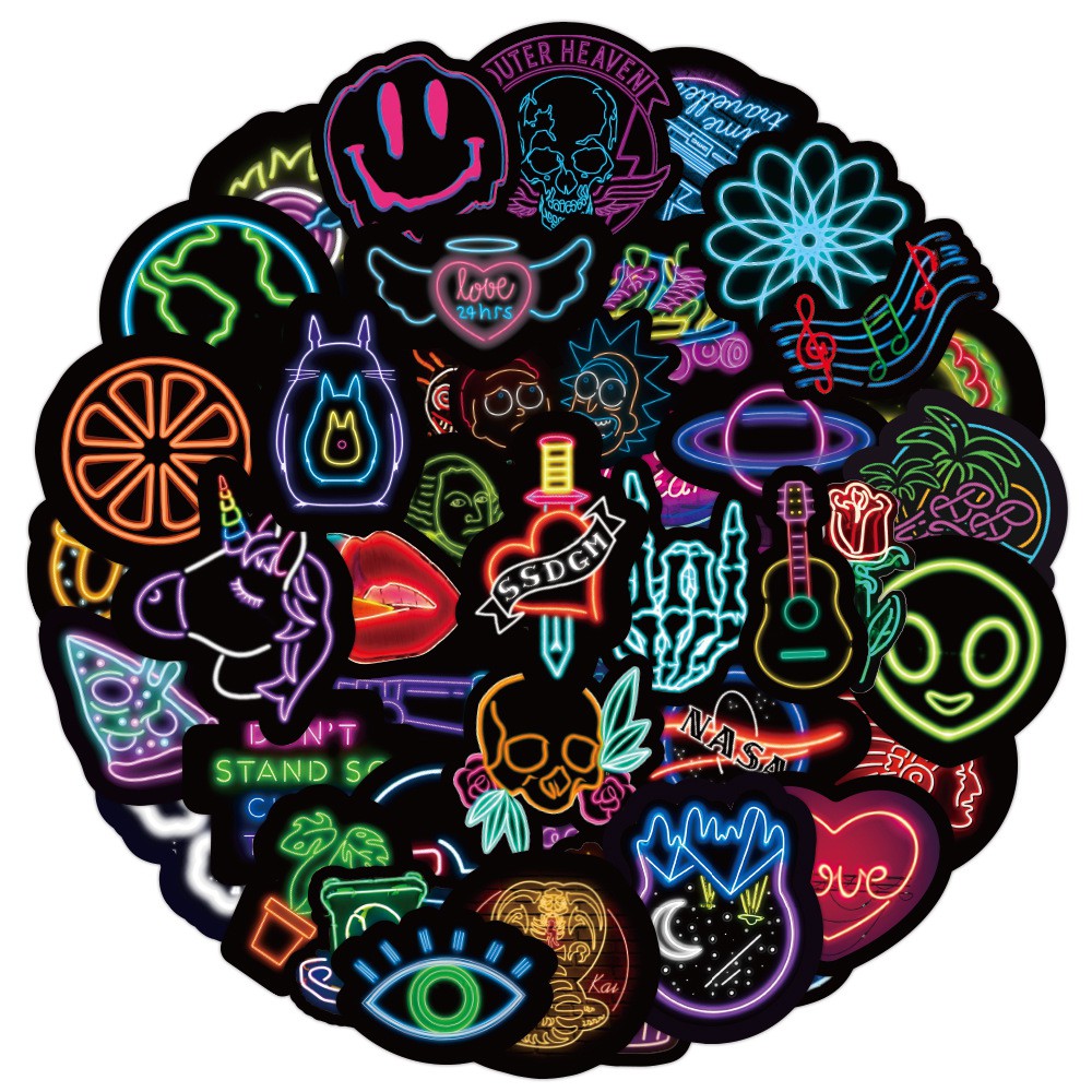 H125 - Sticker Màu Noen Valentine - PVC/ Hình dán Chống nước họa tiết