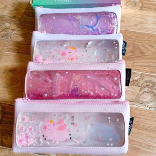 Hộp bút nước kim tuyến dễ thương