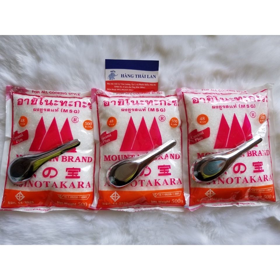 Bột ngọt Thái Lan AJINOTAKARA 500g-TẶNG 1 MUỖNG INOX- MÌ CHÍNH