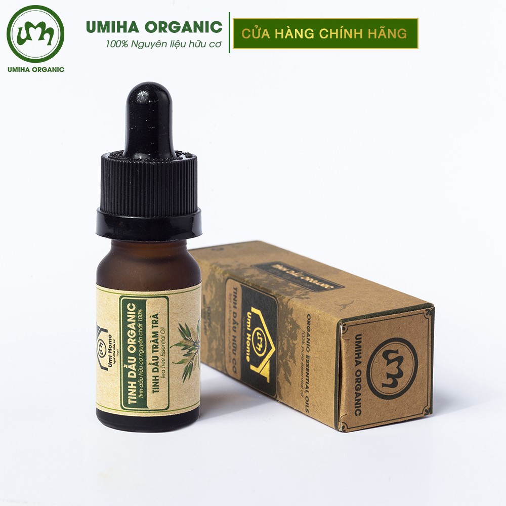 Tinh dầu Tràm Trà Tea Tree Oil hữu cơ UMIHOME nguyên chất - Ngừa mụn và ngăn ngừa thâm sẹo hiệu quả, phục hồi da hư tổn