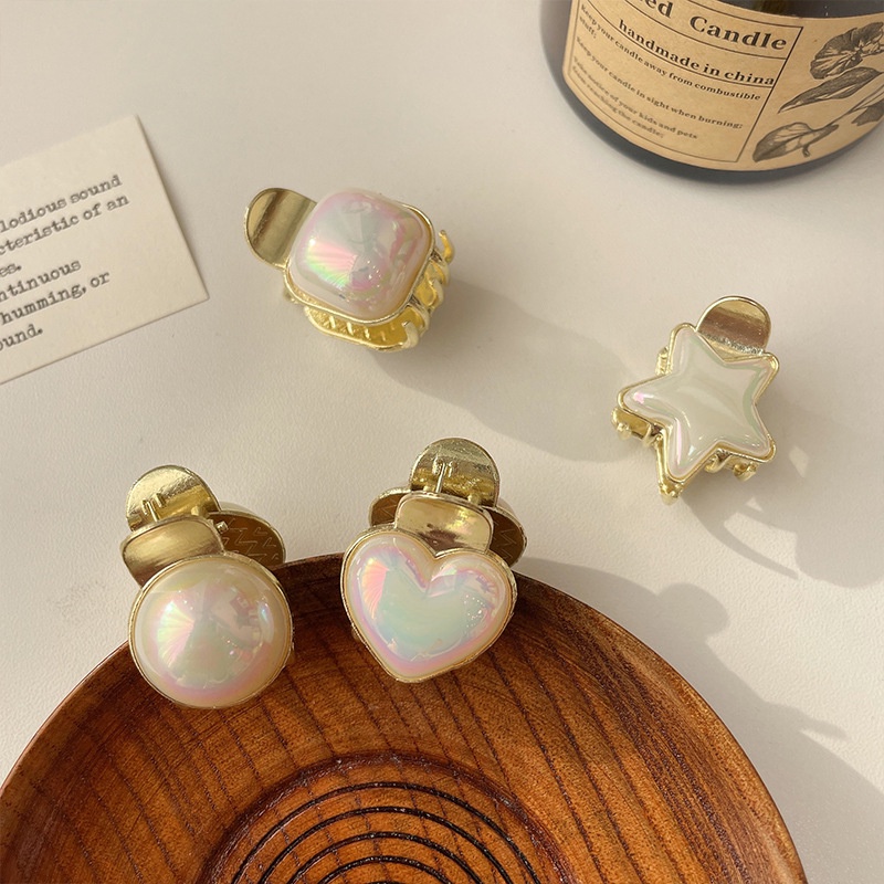 Kẹp Tóc Hình Ngôi Sao Năm Cánh Đính Ngọc Trai Dễ Thương 2022