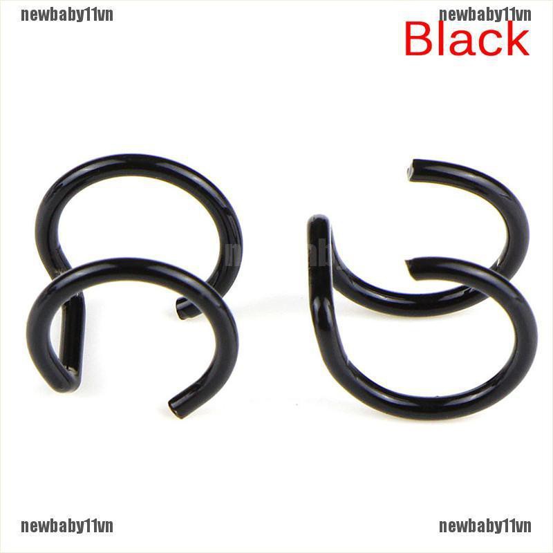 Set 2 Khuyên Mũi Kiểu Dáng Chữ U Cá Tính Dành Cho Cả Nam Và Nữ