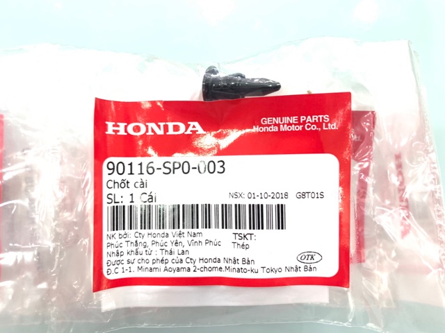 Chốt Cài - Vít Nhựa Bấm Chính Hãng Honda Nhập Thái