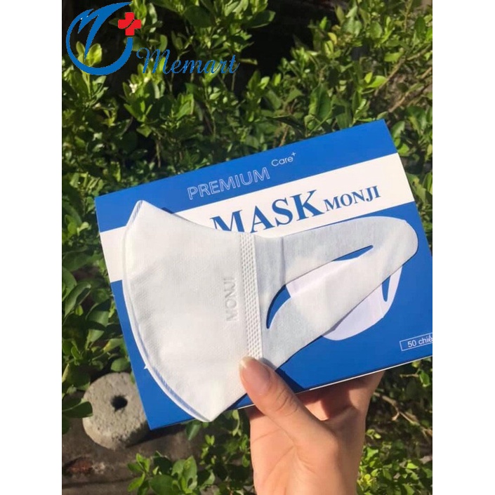 1 hộp 50 chiếc khẩu trang 3D Mask Monji kháng khuẩn
