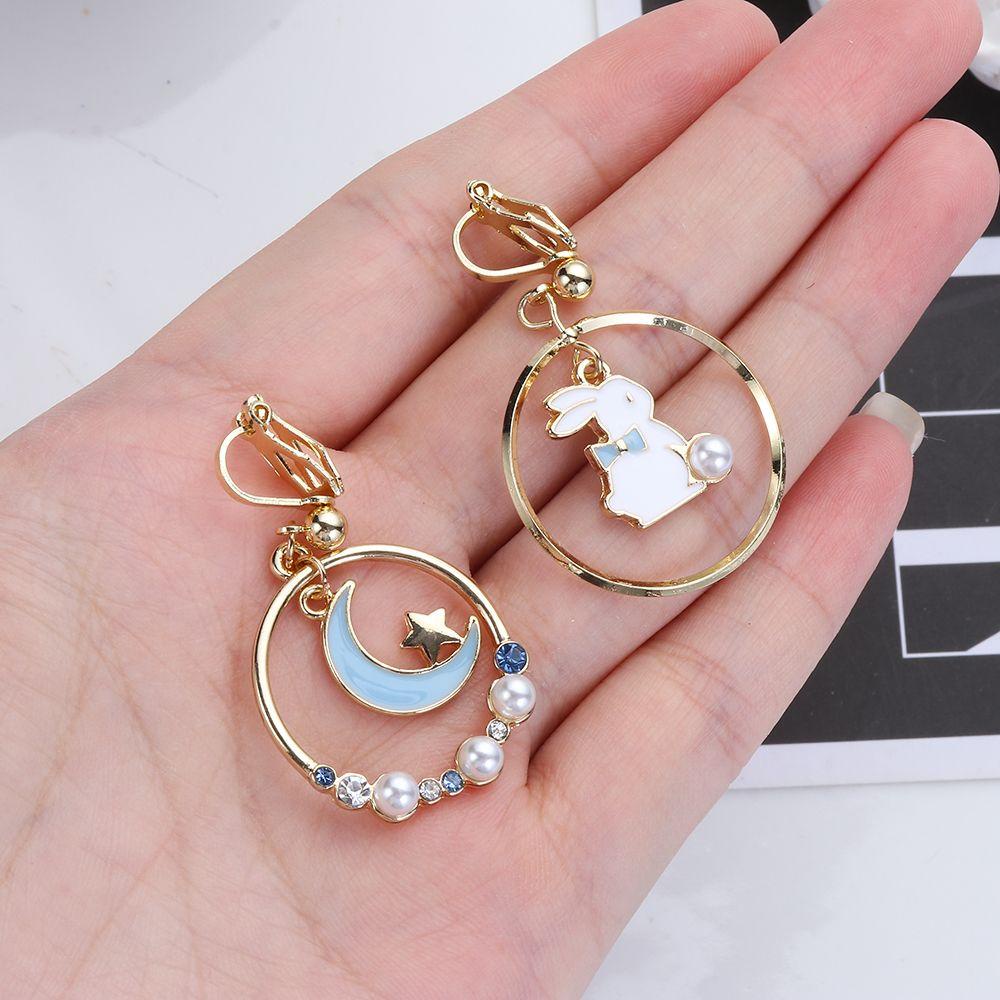 Khuyên Kẹp Vành Tai Không Xỏ Hình Tai Thỏ Cho Nữ