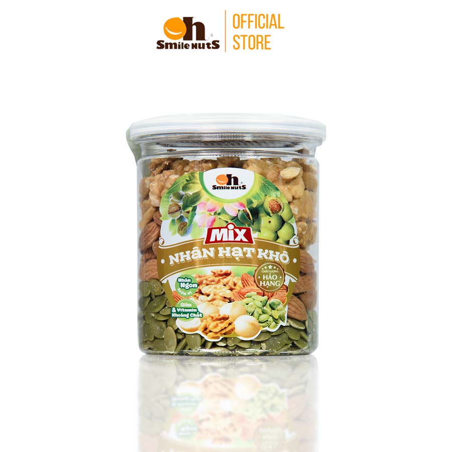 Mix Nhân Hạt Khô Nhập Khẩu Smile Nuts Hộp 255g