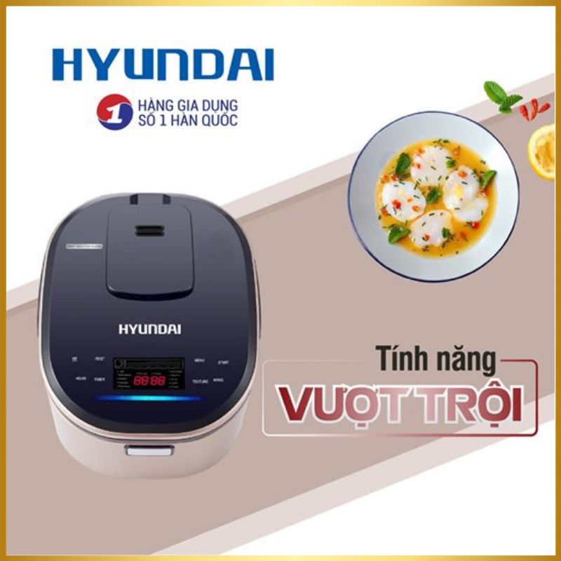 Nồi cơm điện tử đa năng, nồi cơm điện cao tần HYUNDAI 2201G/2200G – Dung tích 1.5 L và 1.8 L- Bảo Hàng 12 Tháng