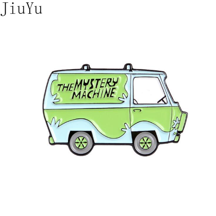 Ghim Cài Áo Hình Xe Buýt Hoạt Hình Đáng Yêu Bằng Hợp Kim Làm Quà Tặng Cho Nữ