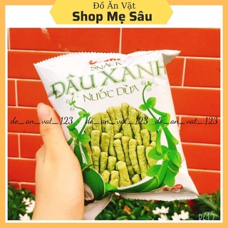 Bim Bim Oishi Đậu Xanh Nước Dừa, Snack Que Tuổi Thơ Gói To 15g