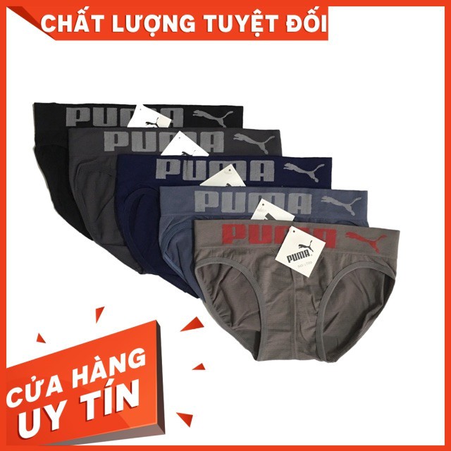 ( FREESHIP 99k TQ) COMBO 5 QUẦN LÓT DỆT KIM PUMA KHÔNG ĐƯỜNG MAY VNXK XÃ KHO HOT !!!