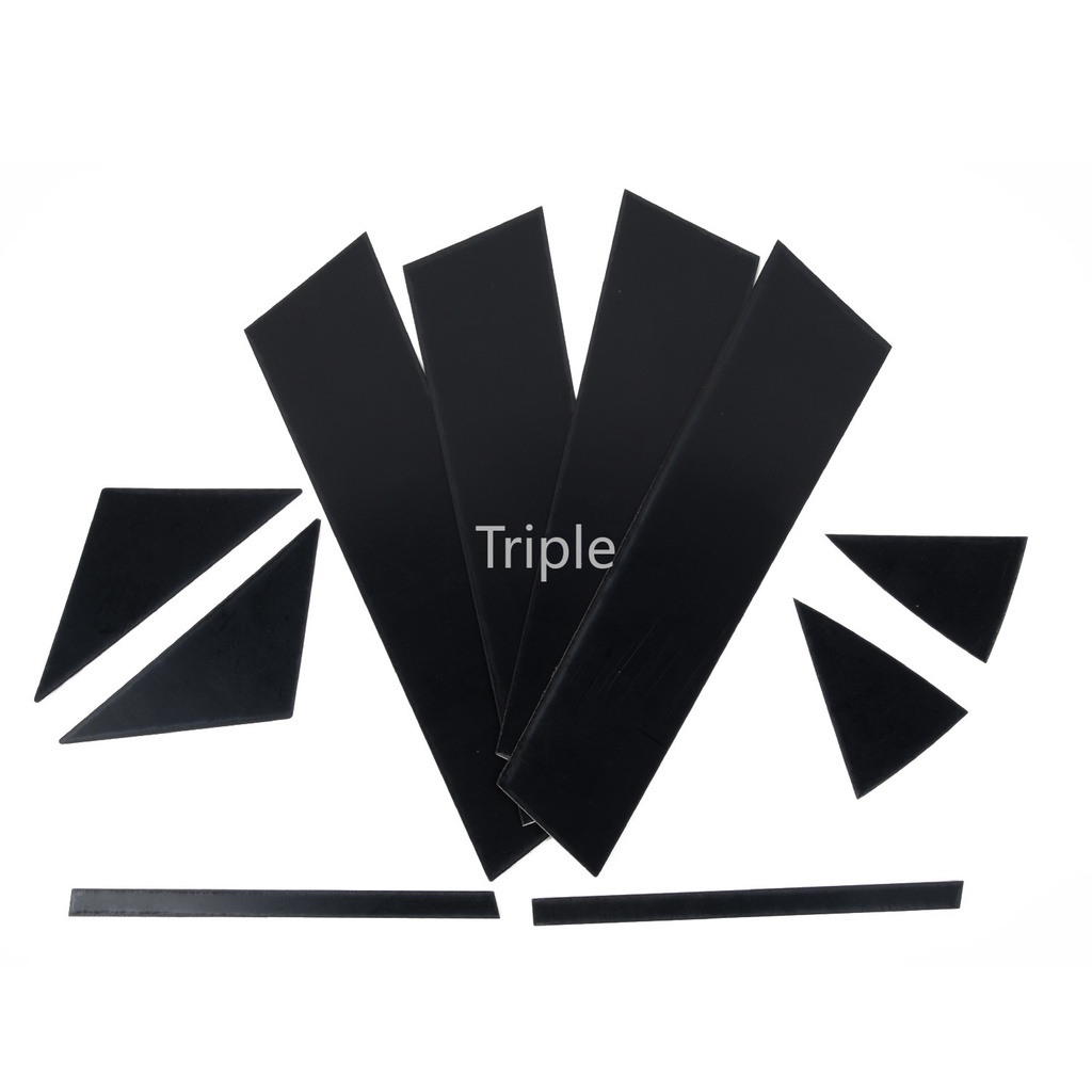 10 Miếng dán màu đen bóng trang trí cửa sổ xe hơi Mazda 3 / Axela 2014 2015 2016 2017 2018 2019