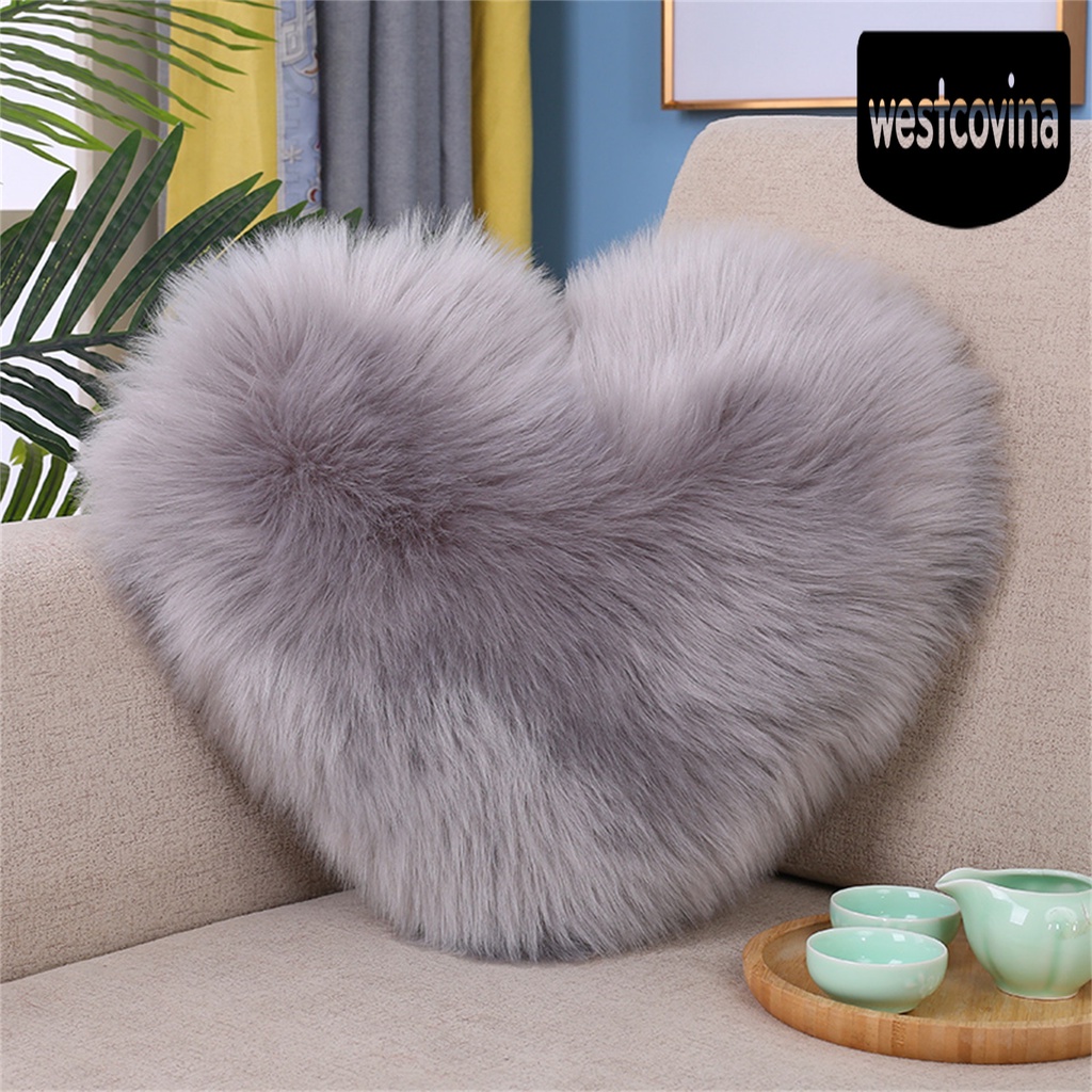 [Hot]☀ Gối Tựa Sofa Bằng Cotton PP Mềm Mại Hình Trái Tim Trang Trí Nhà Cửa