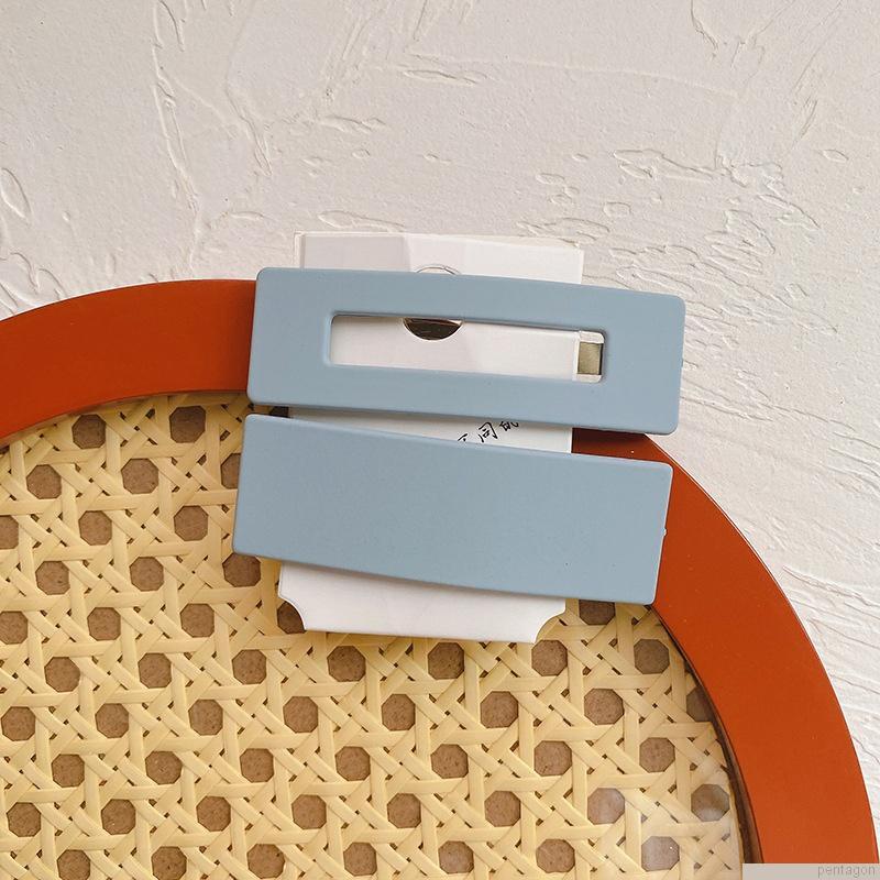 Set 2 kẹp tóc nhựa màu sắc đơn giản cho nữ