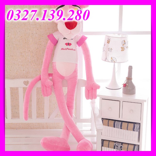 Báo hồng gấu bông báo hồng thú nhồi bông chất liệu cao cấp nhiều size 60 100cm