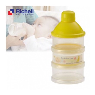 Hộp Chia Sữa Bột 3 Ngăn Richell