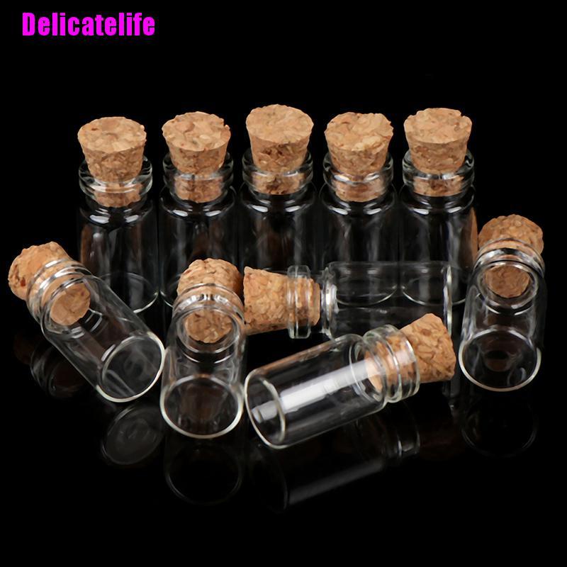 Set 10 Lọ Thủy Tinh Đựng Thực Phẩm Tỉ Lệ 1: 12 Cho Nhà Búp Bê