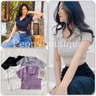 ... ÁO THUN CỔ POLO CROPTOP FORM BODY ...