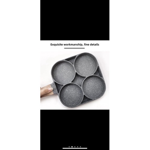 Chảo đá chống dính chia 4 ngăn tiện lợi dùng được tất các loại bếp- chảo chia ô
