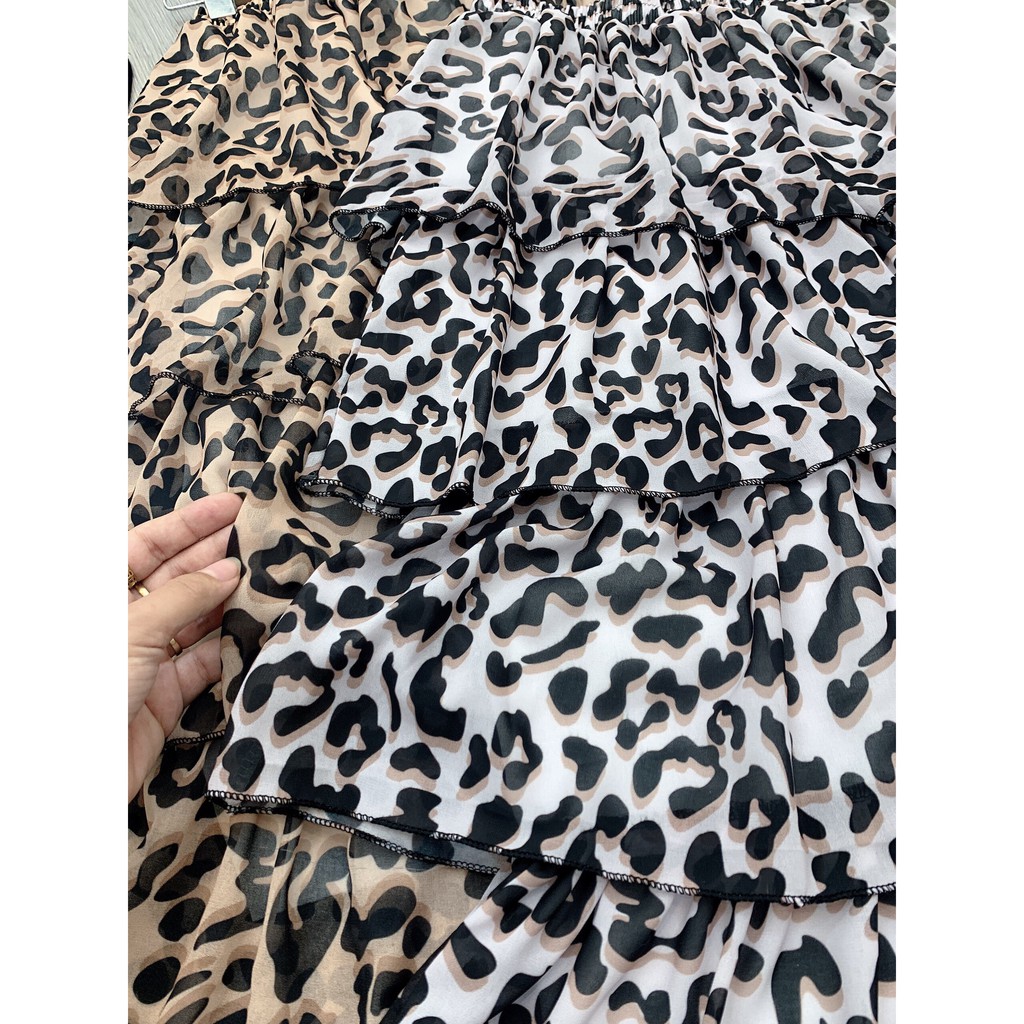 Sét Chân Váy Da báo  Kèm Áo Hai Dây Siêu Xinh | BigBuy360 - bigbuy360.vn