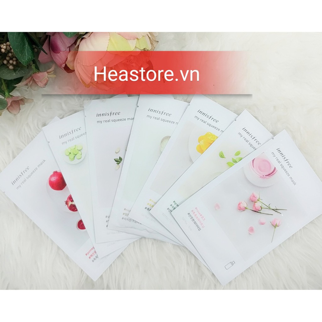Mặt Nạ Giấy Innisfree My Real Squeeze Mask ( trà xanh )