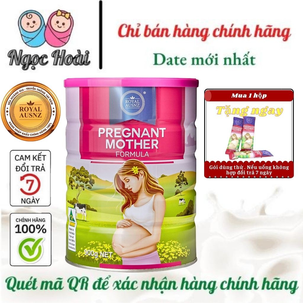 💦TẶNG GÓI DÙNG THỬ💦 Sữa Pregnant Mother Fomula (900g) .FREESHIP. Sữa Hoàng Gia Úc dành cho bà bầu , mẹ bầu . Royal Ausnz