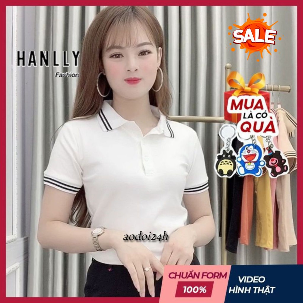 áo thun nữ phối bo sọc đẳng cấp sang trọng cho nam nữ