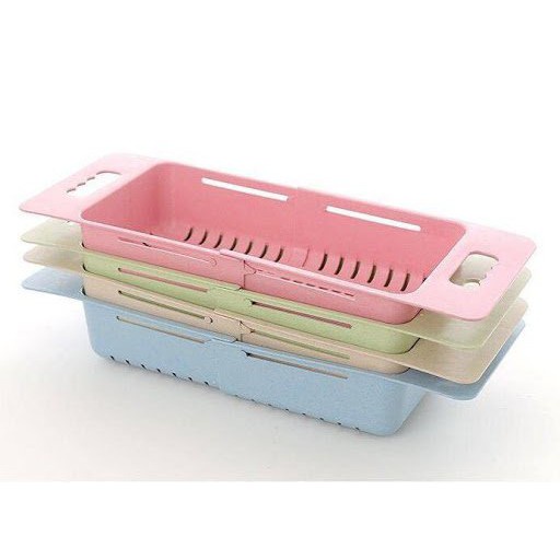 Rổ gác bồn rửa bát điều chỉnh kích thước tiện dụng - Màu ngẫu nhiên - AT