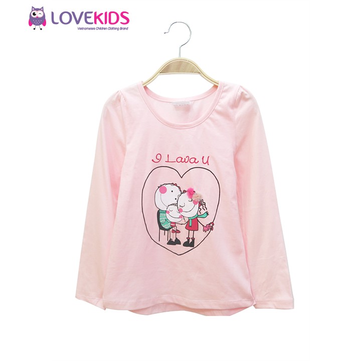 Áo thun dài tay bé gái Lovekids - LK007