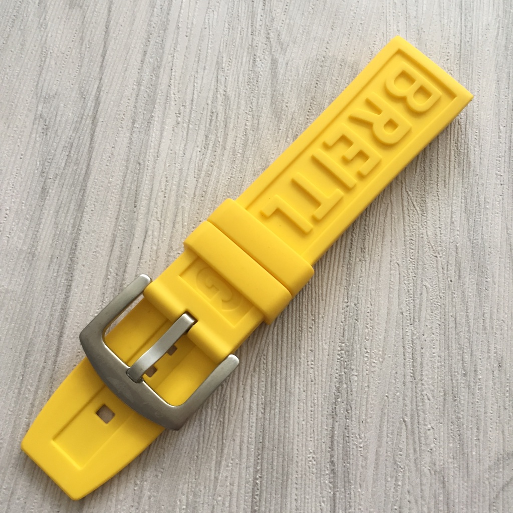 Dây đeo cao su silicon màu xám không dính không thấm nước Phù hợp với Breitling Avenger Ocean 22MM 24MM Đen xanh đỏ