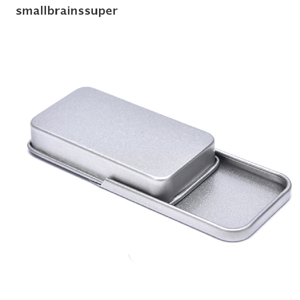 Hộp sắt đựng thuốc/ trang sức nắp trượt tiện lợi chất lượng cao