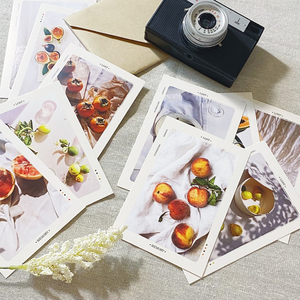 Bưu thiếp postcard trang trí 10 tấm retro cổ điển, decor chụp ảnh